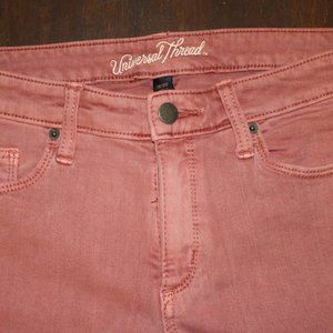 Universal thread, crop skinny "Rose Pink" jeans
